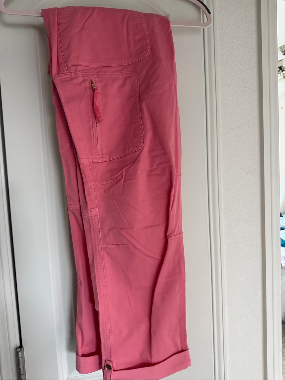 WHBM Women's Pink Utility Pants